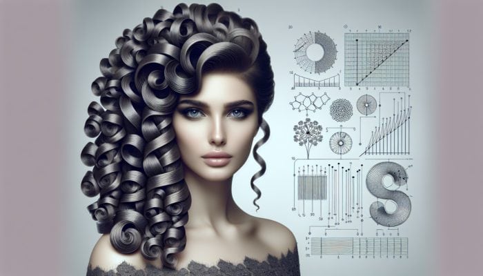 A woman with tight, spiral ringlet curls framing her face, styled for a wedding, enhancing a romantic aesthetic.