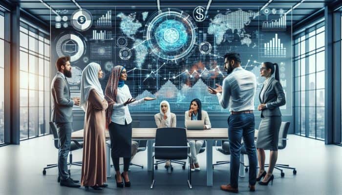 Best Debt Consolidation Loan Calculators: Top UK Tools | DCL Financial experts analyzing graphs and charts on debt consolidation loan calculators in a conference room.