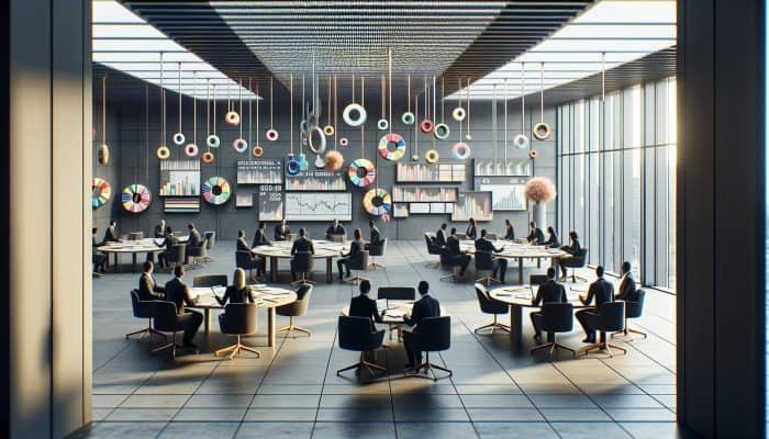 Debt Consolidation Loan Reviews and Ratings: UK Guide | DCL Infographic showing debt consolidation loan reviews, expert ratings, and financial charts in a modern office setting.