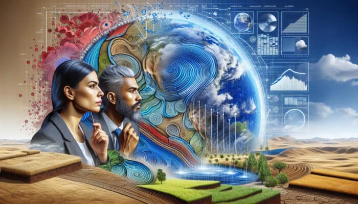 Diagram showing Langley's climate and soil impacting downspout drainage, with local experts designing customized systems.