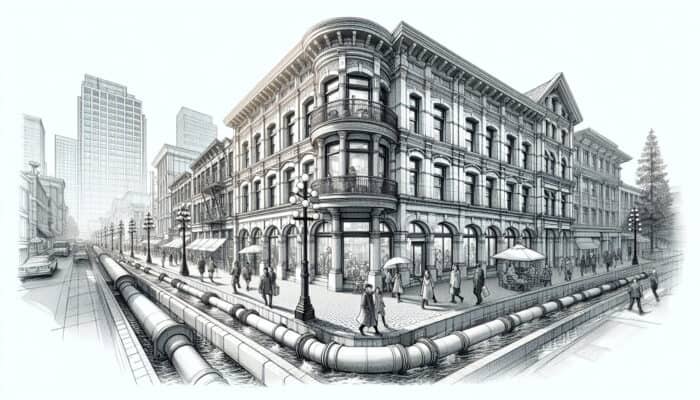 Perimeter Drainage Solutions for Vancouver’s Gastown Neighborhood